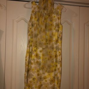 Ann Taylor classic dress with matching scarf. Size 4.